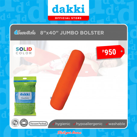 Tangerine Jumbo Bolster